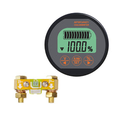 Boat Marine coulometer  battery monitor show pourcentage of battery capacity and a shunt of 350A Baywatt